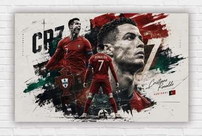 Паперовий плакат "Кріштіану Роналду. Cristiano Ronaldo. CR7", 120х75 см