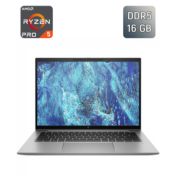 Ультрабук HP zBook Firefly 14 G11 / 14" (1920x1200) IPS / AMD Ryzen 5 Pro 8640HS (6 (12) ядер по 3.5 - 4.9 GHz) / 16 GB DDR5 / 512 GB SSD / AMD Radeon 760M / WebCam / TouchID б/у