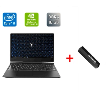Ігровий ноутбук Lenovo Legion Y545 / 15.6" (1920x1080) IPS / Intel Core i7-9750H (6 (12) ядер по 2.6 - 4.5 GHz) / 16 GB DDR4 / 512 GB SSD / nVidia GeForce GTX 1660 Ti, 6 GB GDDR6, 192-bit / WebCam / Windows 10 б/в + Подарунок Флеш-накопичувач USB 32 GB