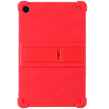 Защитный чехол Deexe Silicone Kickstand для Samsung Galaxy Tab A9 Plus (X210/216) - Red