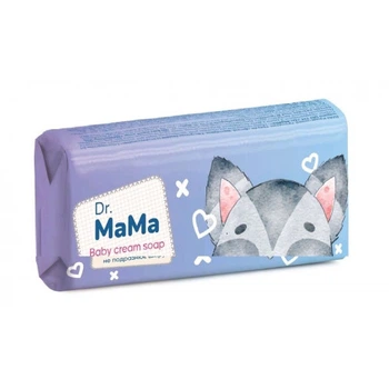 Мыло детское Dr.MaMa Увлажняющее с экстрактом хлопка и D-пантенолом (гипоаллергенное 0+) 90 г