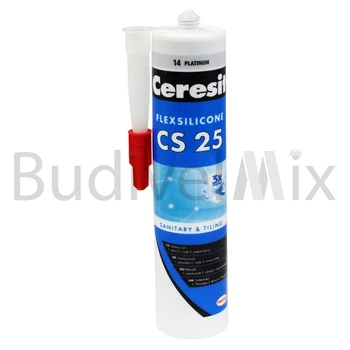 Герметик для швів Ceresit CS 25 FlexSilicone 280 мл платиновий