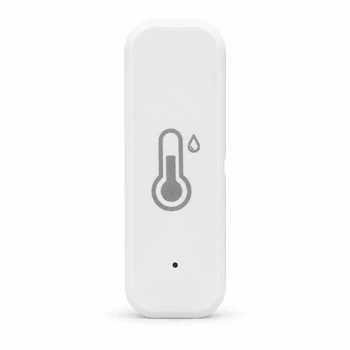 Умный Wi-Fi датчик температуры и влажности Tuya Smart/Smart Life, беспроводной сенсор микроклимата, совместимый с Google Assistant и Alexa
