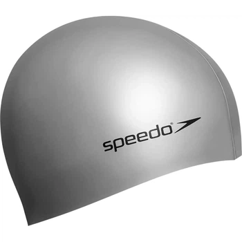 Шапочка для плавания Speedo FLAT SILICONE CAP AU серебряная 8-709911181