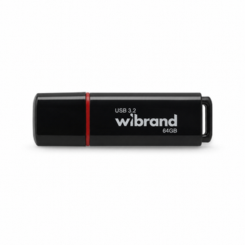 Флеш-накопичувач Wibrand USB 3.2 Gen1 Scarab 64GB Black (WI3.2/SC64P11B)