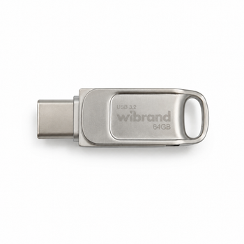 Флеш-накопичувач Wibrand USB 3.2 Gen1 Bee 64GB USB Type-A/USB Type-C Silver (WI3.2TC/BE64TC039S)