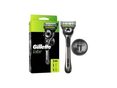 Станок для гоління GILLETTE 1шт з 1 змінною касетою Labs + 1тримач для душу