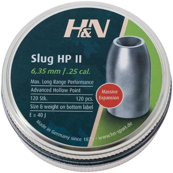 Кулі H&N Slug HP 2.07 g 6.35 mm (120 шт.)