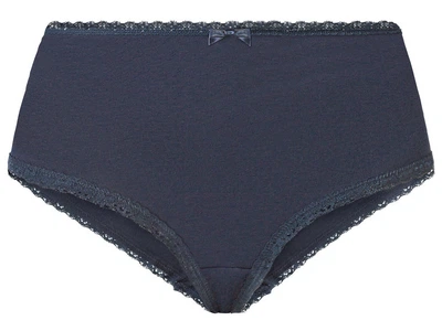 Трусики-хипстеры хлопковые высокие для женщины Esmara LYCRA® 362311 S темно-синий