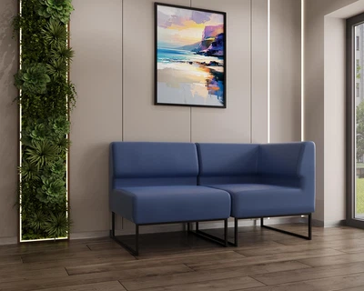 Модульний диван Lounge 154×77×83 см екошкіра Soft Navy