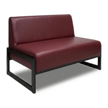 Диван Quadro 140×78×85 см екошкіра Bordeaux (металевий каркас)