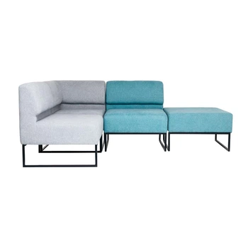 Диван Lounge Soft Grey & Turquoise (4 модулі)