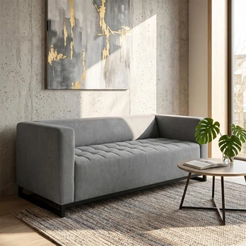 Диван Space Soft Grey 210×76×76 см (металевий каркас)