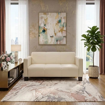 Диван Kansas 210×75×88 см екошкіра Light Beige