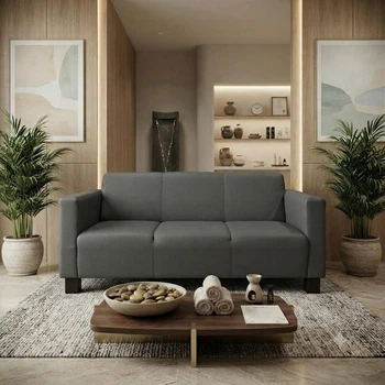 Диван Kansas 210×75×88 см екошкіра Soft Grey