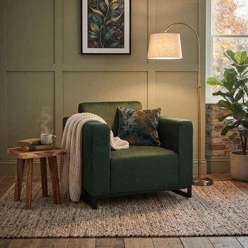 Диван Kansas 90×75×88 см екошкіра Deep Green (металевий каркас)