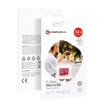Карта пам'яті microSD 32GB U3 Class 10 Forcell F-Data Red (5903396324727)
