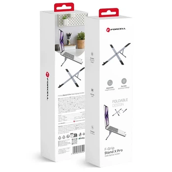 Подставка для ноутбука/планшета Forcell F-Grip Fold Stand X Pro Grey (5903396398544)