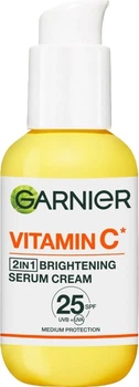 Сироватка-крем Garnier 2 on 1 Brightening SPF25 з вітаміном С 50 мл (3600542541503)