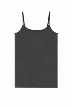 Майка бельевая с тонкими бретелями для девочки Pepperts LYCRA® 457362 146-152 см (10-12 years) графитовый
