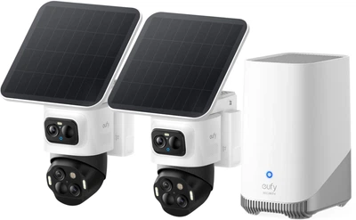 Zestaw kamer IP Eufy S4 - 2-Cam Kit + HomeBase 3 Czarny + Biały (E81723W1)