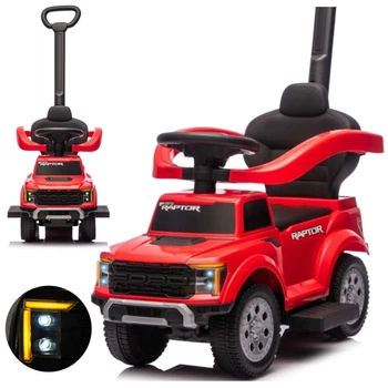 Машинка-каталка Milly Mally з батьківською ручкою 3 в 1 Ford F-150 Червона (5907090701143)