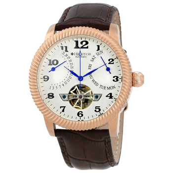 Наручные часы Heritor Piccard Automatic Silver Dial Brown Leather Mens Watch HR2005 (HR2005)