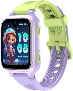 Дитячий смарт-годинник Lagenio AI Kids Watch K9 Purple (6978636410033)