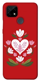 TPU чехол Demsky Квітуче серце для Realme C21