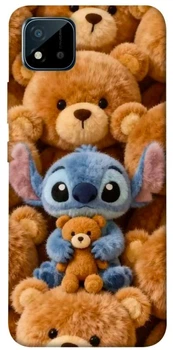 TPU чехол Demsky Stitch teddy bears для Realme C11 (2021)