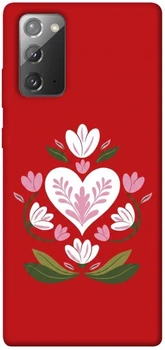 TPU чехол Demsky Квітуче серце для Samsung Galaxy Note 20