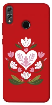 TPU чехол Demsky Квітуче серце для Huawei Honor 8X
