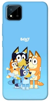 TPU чехол Demsky Bluey family для Realme C11 (2021)