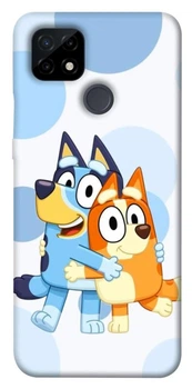 TPU чехол Demsky Bluey and bingo для Realme C21