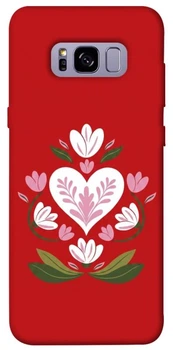 TPU чехол Demsky Квітуче серце для Samsung G955 Galaxy S8 Plus