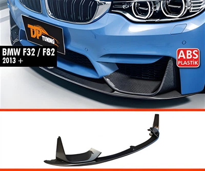 Губа под передний бампер для BMW 4 F32/F33/F36 2012-2020 M4 (Вариант 5, черный глянец)