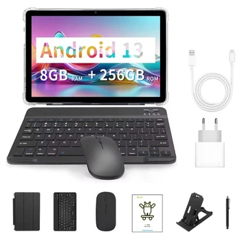 Планшет 10.1' BDF G10 8/256GB, 10.1, 4G LTE, 5000mAh + чехол, стилус, клавиатура, мышь