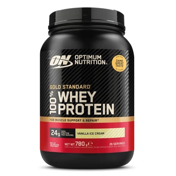 Сывороточный протеин Optimum Nutrition Gold Standard 100% Whey EU, 780 грамм - Ванильное мороженое