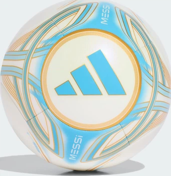 М'яч футбольний Adidas MESSI CLB бежевий, синій Унісекс 5
