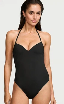 Суцільний чорний купальник з пушапом (XL) Victoria's Secret