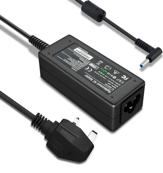 Блок живлення для ноутбука HP 45W 19.5V 2.31A (4.5×3.0 мм Blue Tip) UK вилка + перехідник EU