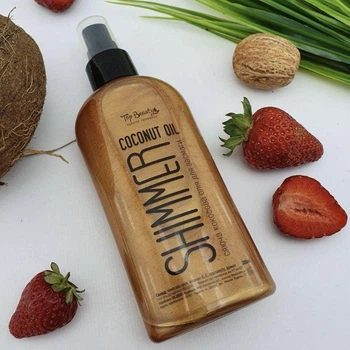 Кокосовое масло с шиммером для загара Top Beauty Shimmer Coconut Oil Bronze 200 мл