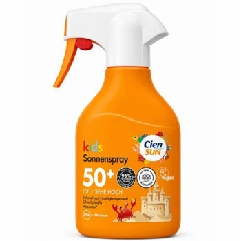 Сонцезахисний спрей для дітей Cien Kids SPF 50+, захист від UVA/UVB, 250 мл