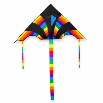 Воздушный змей большой «Радуга» 110×55 см, с длинным хвостом, MR 1445