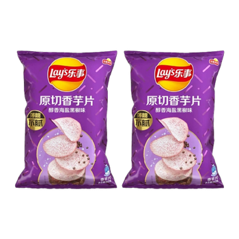 Набір Чипси 2шт Lay's Азійські Taro зі Смаком Морської Солі та Чорного Перцю 60g