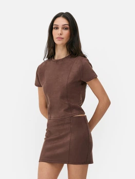 Топ Primark темно-коричневий CIXQW459 XS