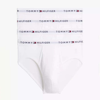 Набір трусів сліпів чоловічих бавовняних Tommy Hilfiger 4894578 L 4 шт Білий (1161220383)