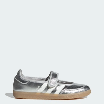 Жіночі балетки SAMBA JANE adidas KK2502 40 (6.5 UK) срібний (4069987452840)