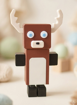 Фигурка Олень Лось Moose из Super Bear Adventure коллекционная игрушка статуэтка 3D печать Пластик 90 мм