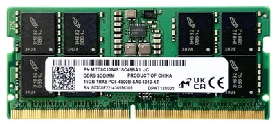 Модуль памяти SO-DIMM DDR5 16GB 4800 Micron CL40